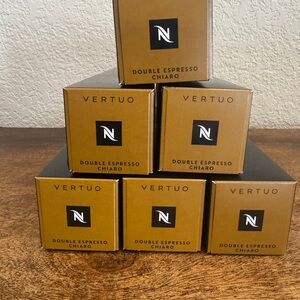 NESPRESSO Vertuo Double Espresso Chiaro, Medium Roast Espresso, 60 pods, BB 3/26